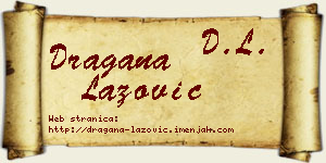 Dragana Lazović vizit kartica
